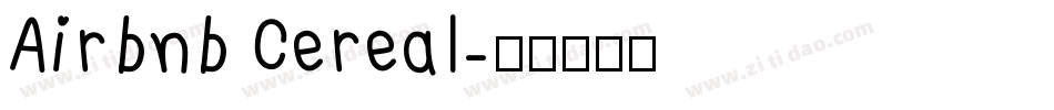 Airbnb Cereal字体转换